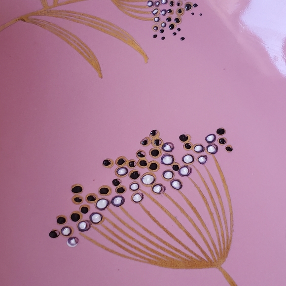 Vintage Old Foley Ballerina James Kent Staffordshire England Pink and Gold Dish - Picture 2 of 8